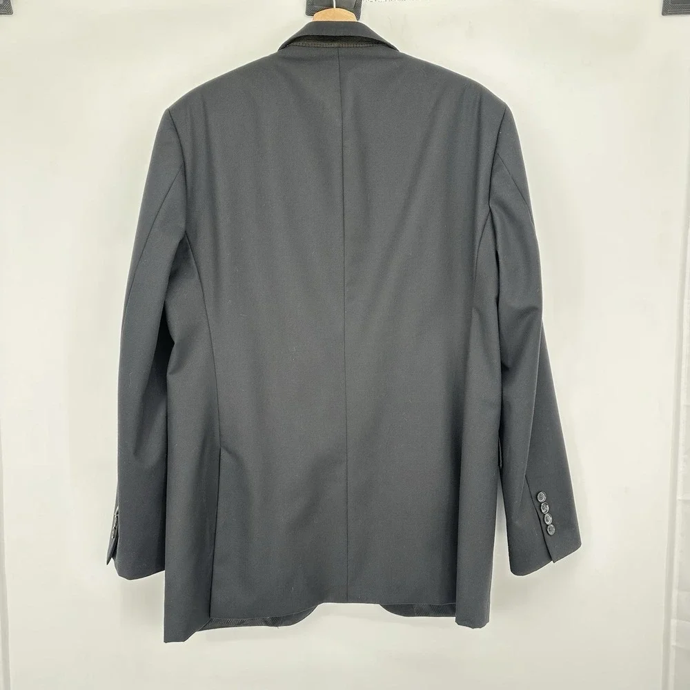 Hugo Boss James 3 Sport Coat Mens 42R Black 100% Virgin Wool Blazer Jacket